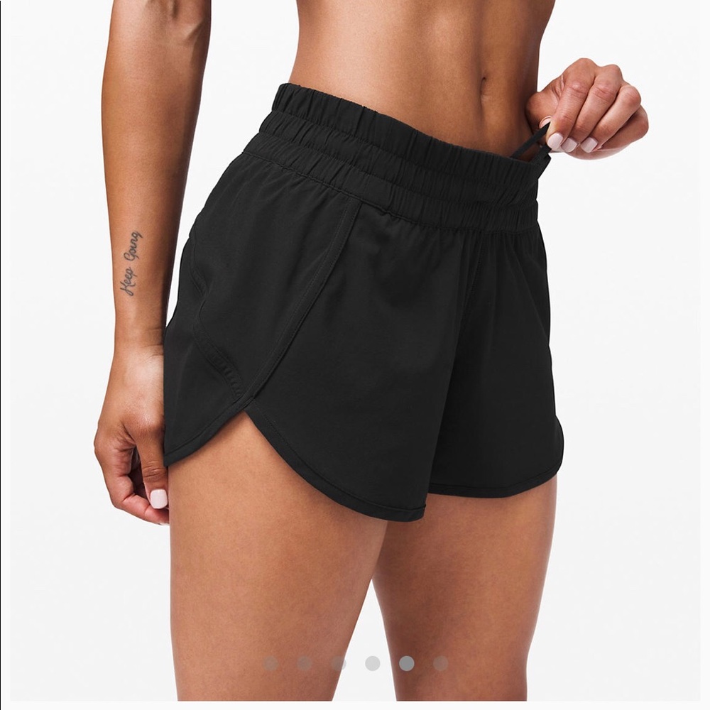 Black lululemon tracker short